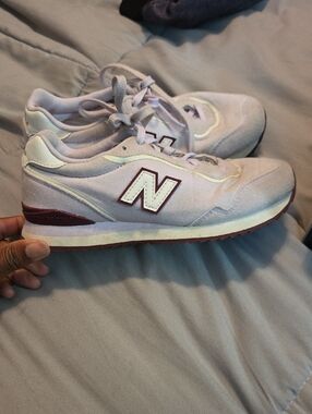 New Balance Light Lavender and Maroon Accent Sneakers